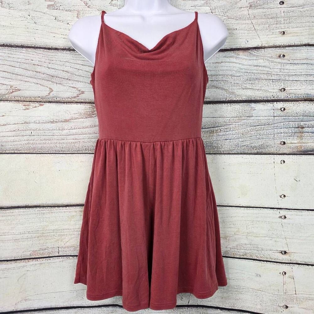 American Eagle Rust Cami Romper Dressy Casual Size XS